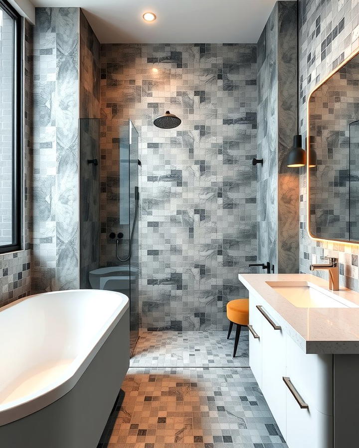 Grey Mosaic Tiles