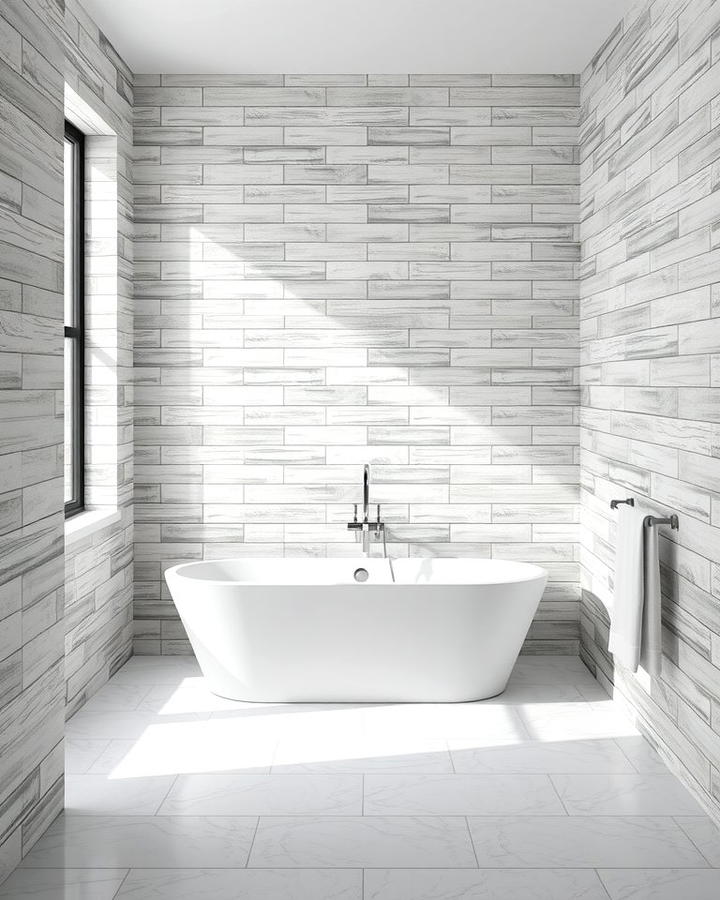 Grey Subway Tile Walls