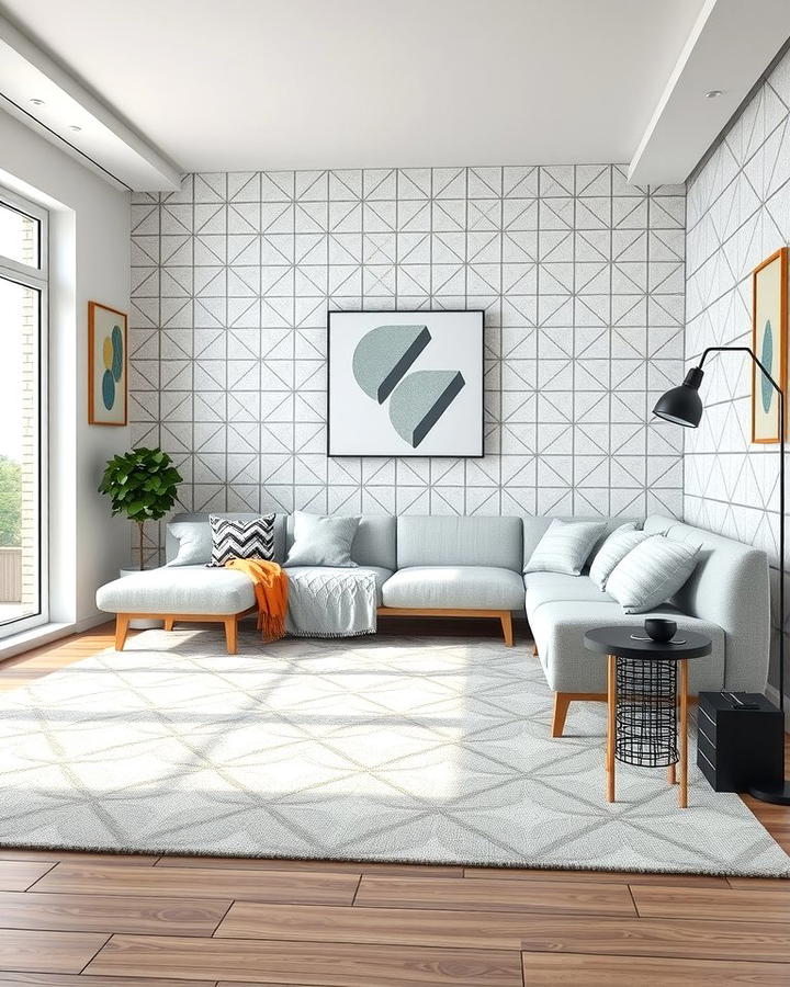 Grey and White Geometric Patterns