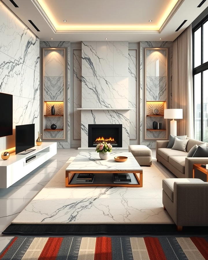 Grey and White Marble Finishes