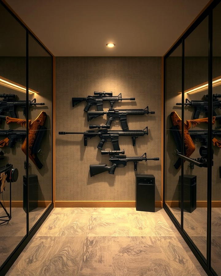 Gun Room with Built in Safe