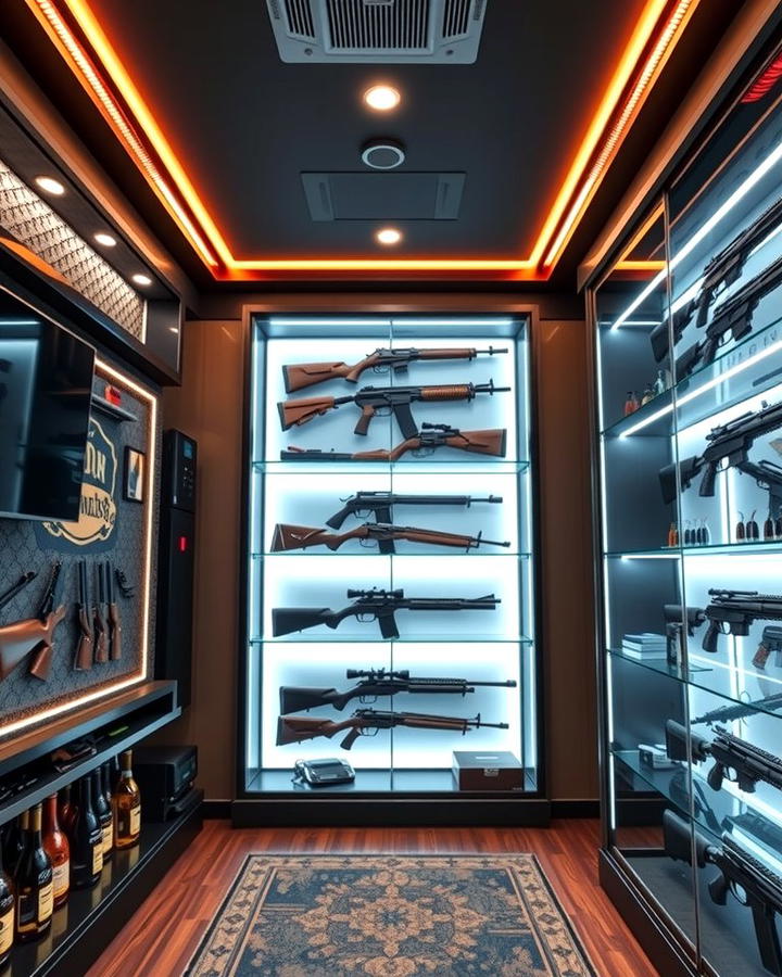 Gun Room with LED Lighting