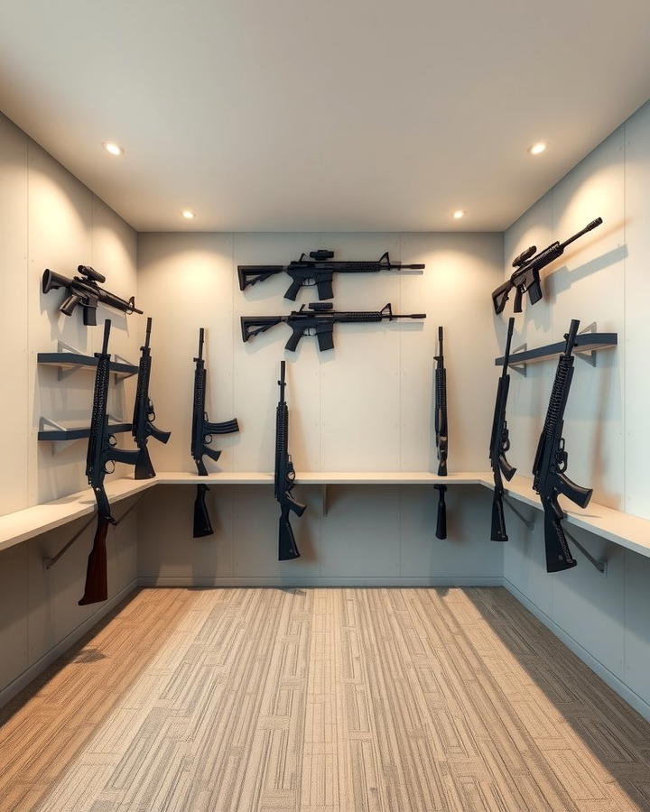 Gun Room with Minimalist Design