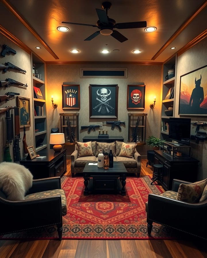 Gun Room with Themed Decor