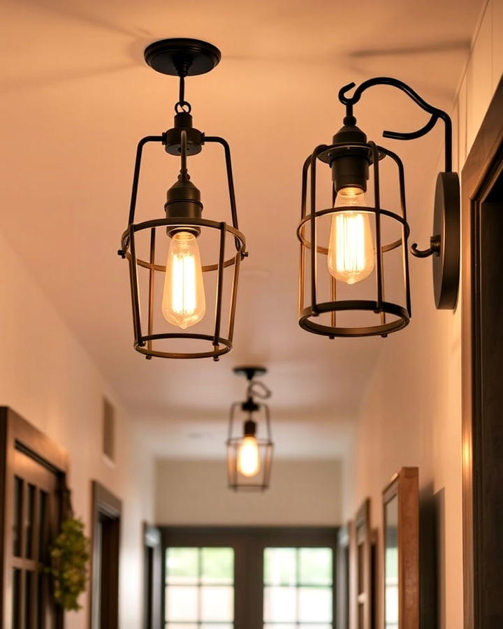 Hallway Lanterns for a Rustic Charm