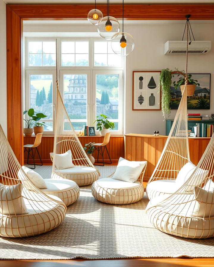 Hammock Inspired Floor Seating