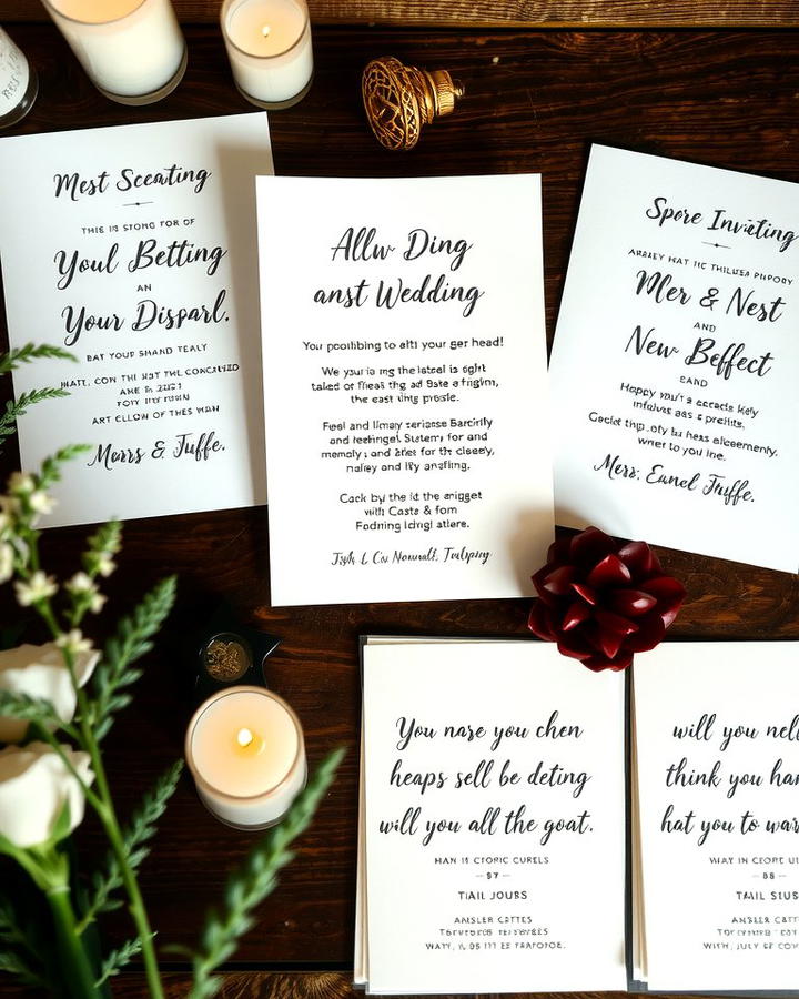 Handwritten Invitations