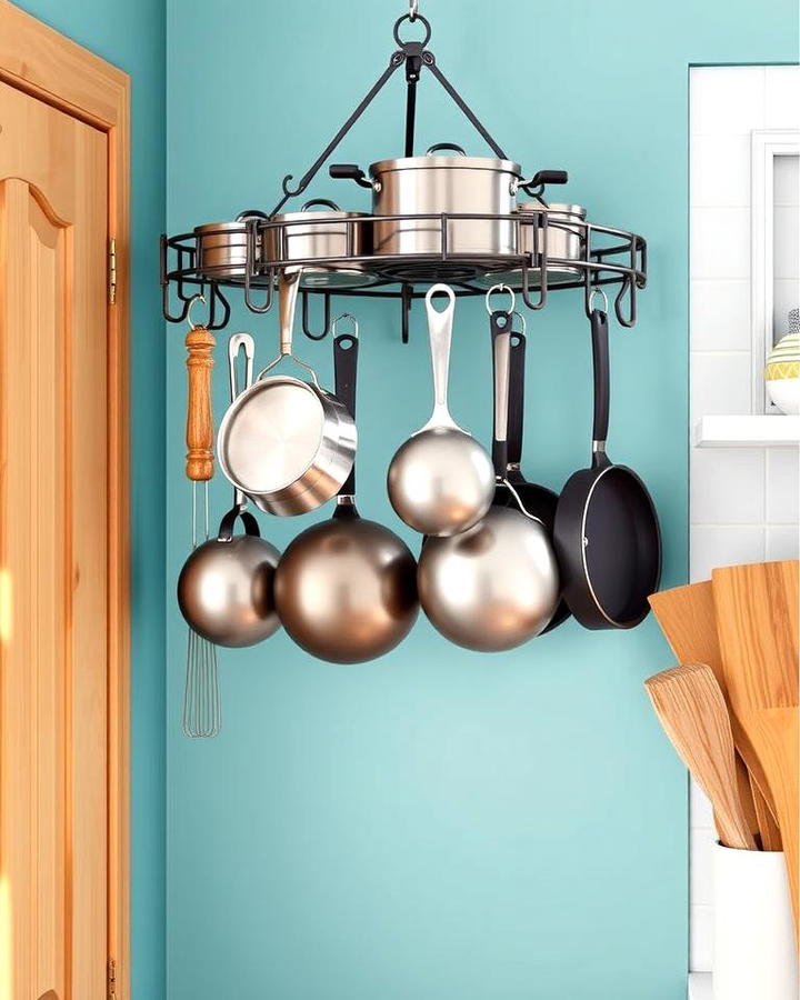 Hanging Corner Pot Rack