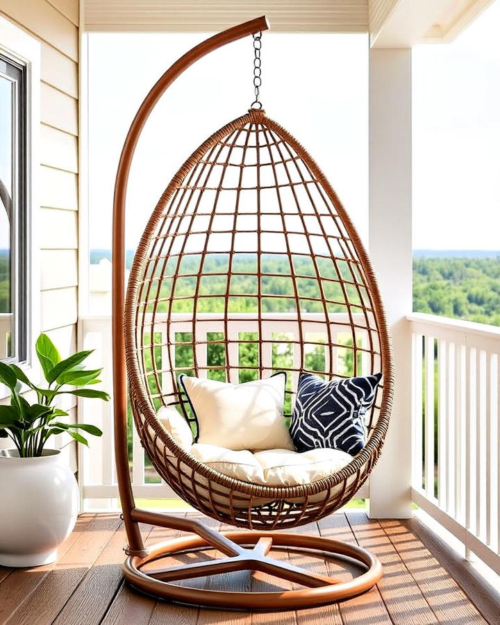 Hanging Egg Chair for Deck