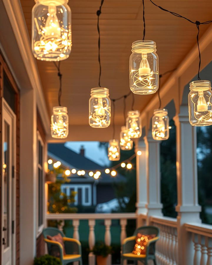 Hanging Mason Jar Lights