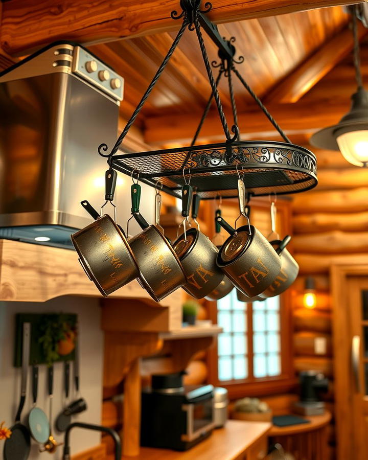 Hanging Pot Rack for Practical Storage