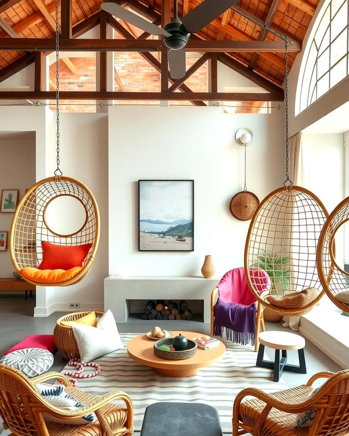 Hanging Rattan Chairs