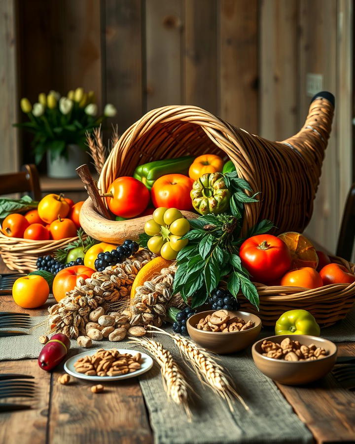 Harvest Inspired Cornucopia