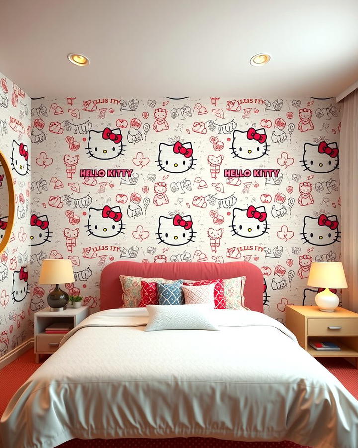 Hello Kitty Accent Wall