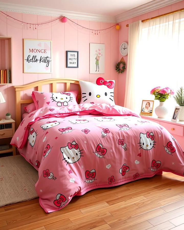 Hello Kitty Bedding Set