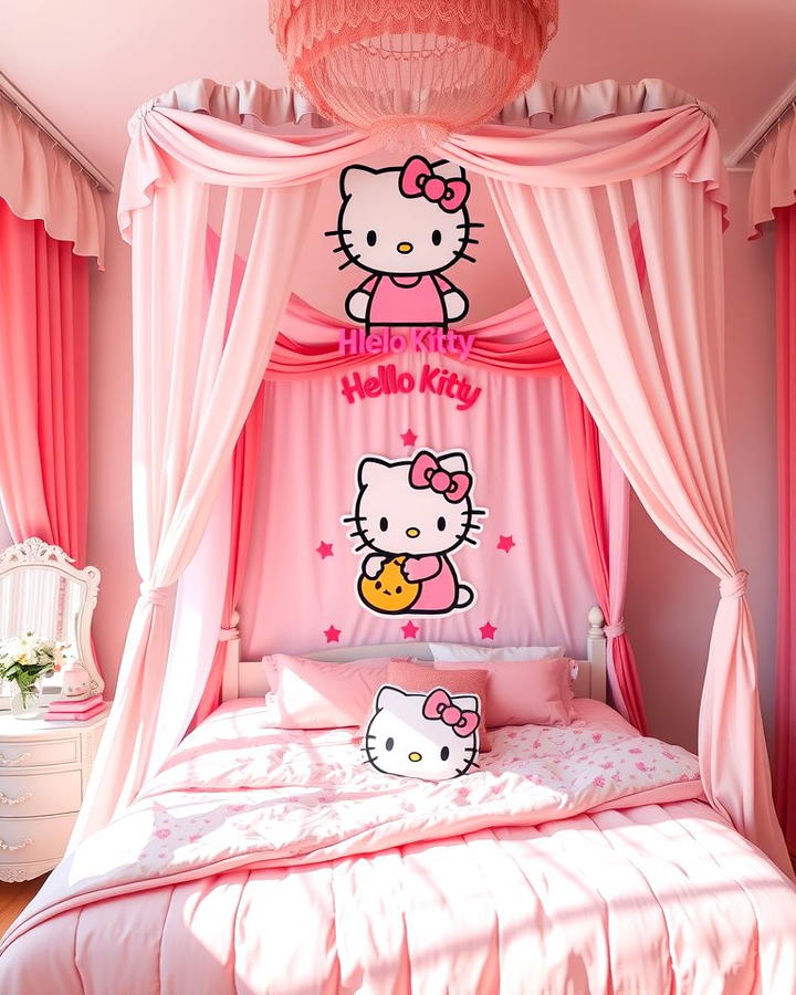 Hello Kitty Canopy Beds for a Dreamy Retreat