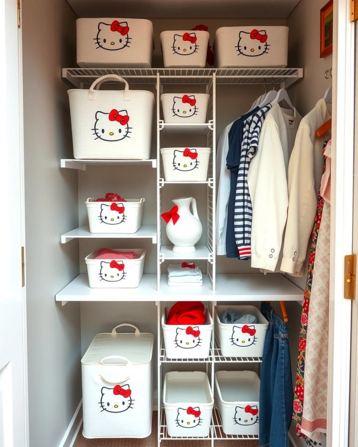 Hello Kitty Closet Organization