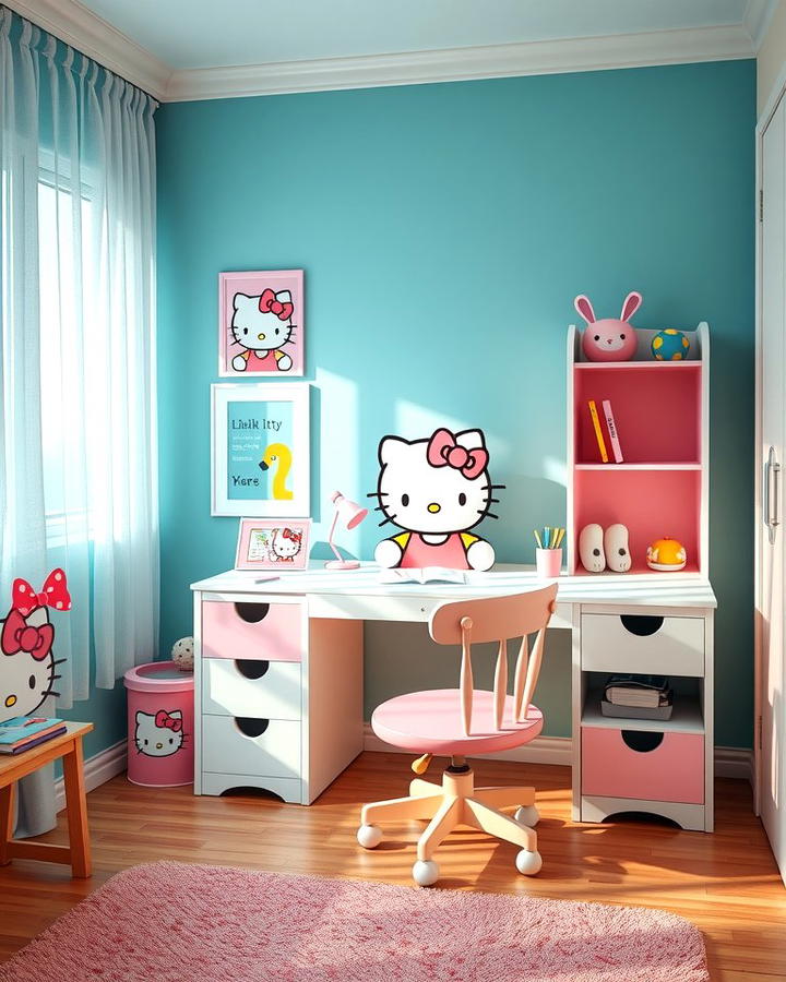 Hello Kitty Desk and Chair