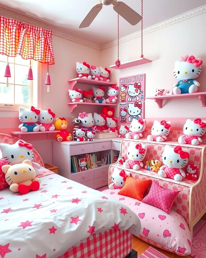 Hello Kitty Plush Toys Display