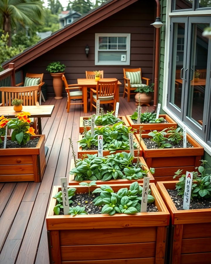 Herb Garden in Raised Beds