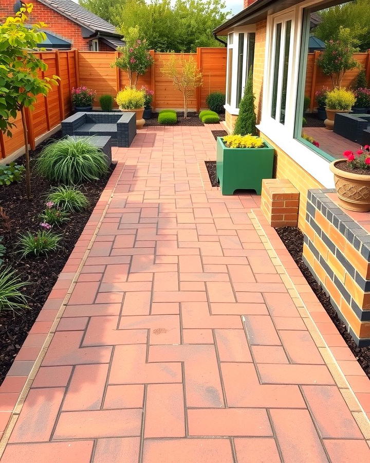 Herringbone Brick Walkway Extension