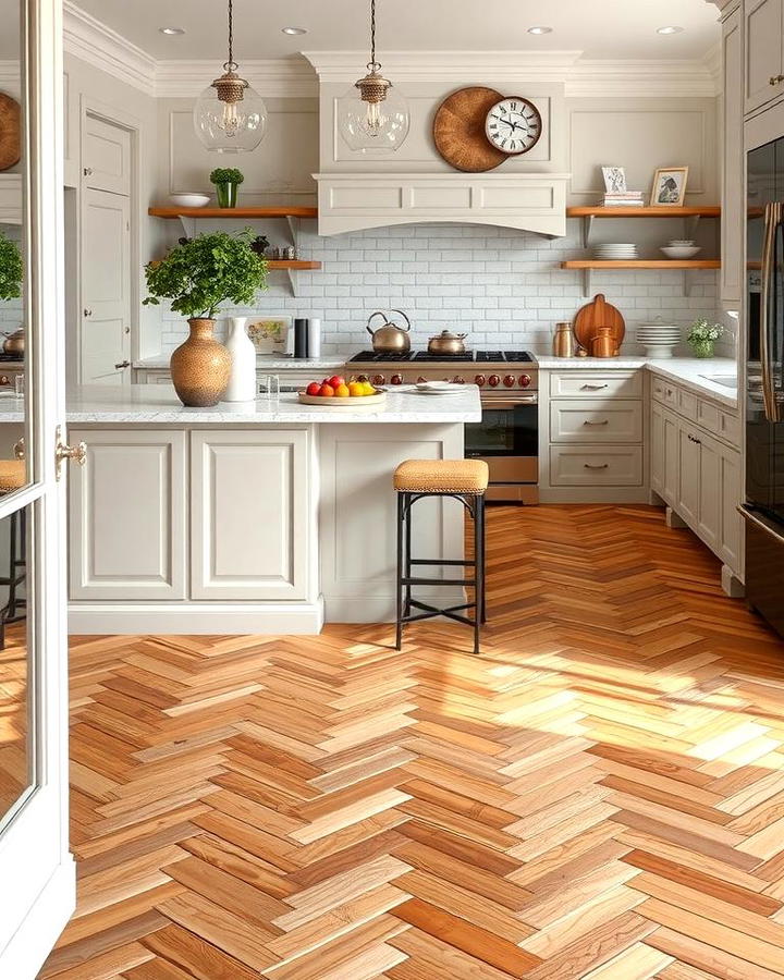 Herringbone Wood Floors for Timeless Elegance