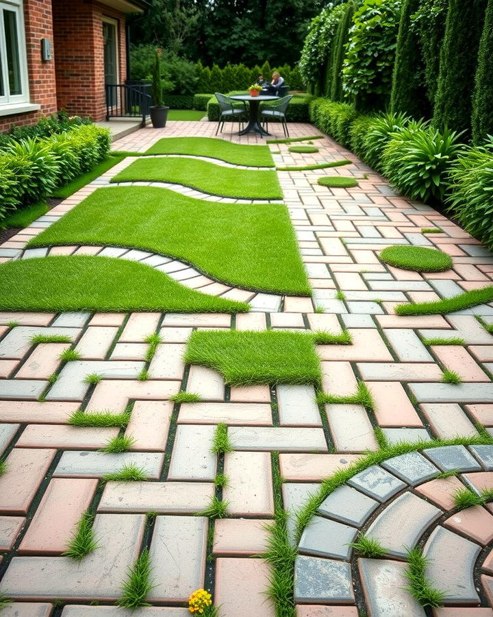 Herringbone with Grass Inlays