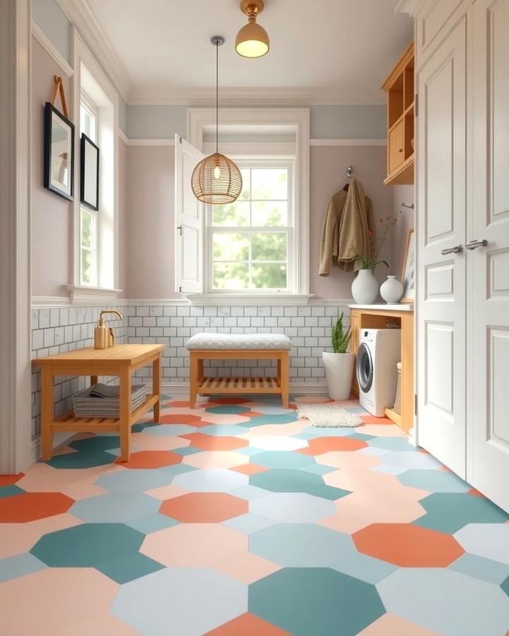 Hexagon Tiles for a Playful Touch