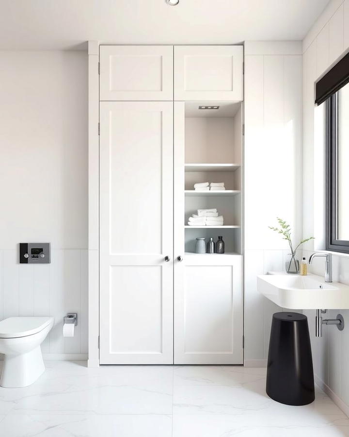 Hidden Closet Behind a Panel