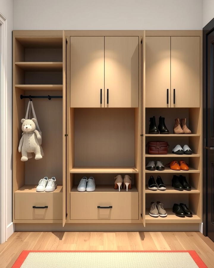 Hidden Shoe Cabinets