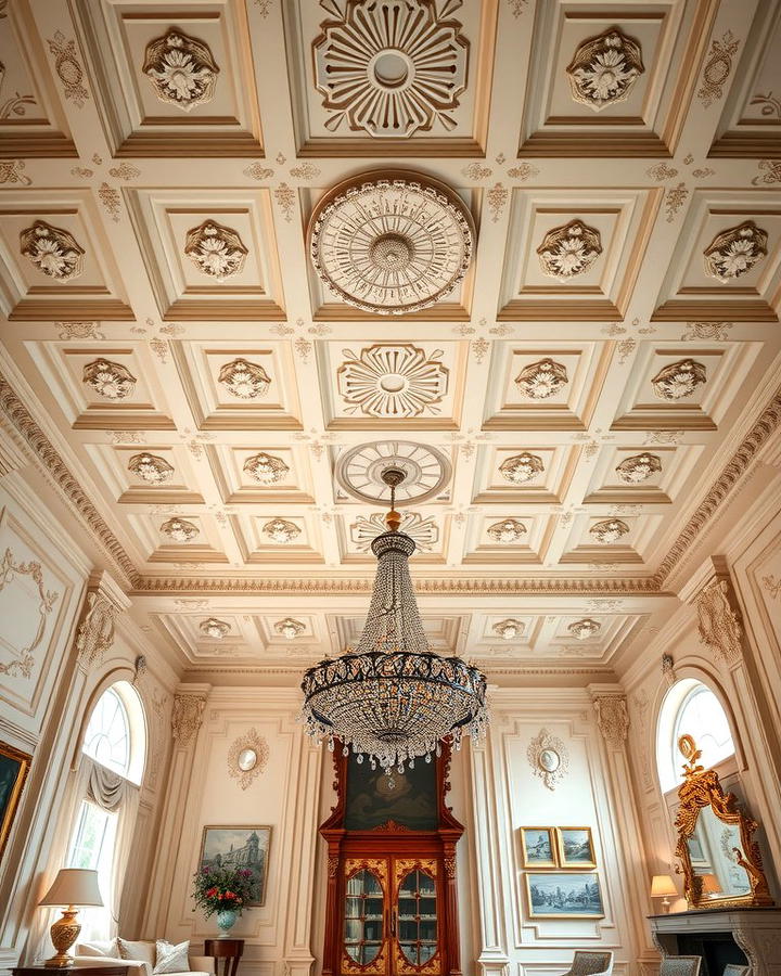 High Ceilings with Ornate Molding