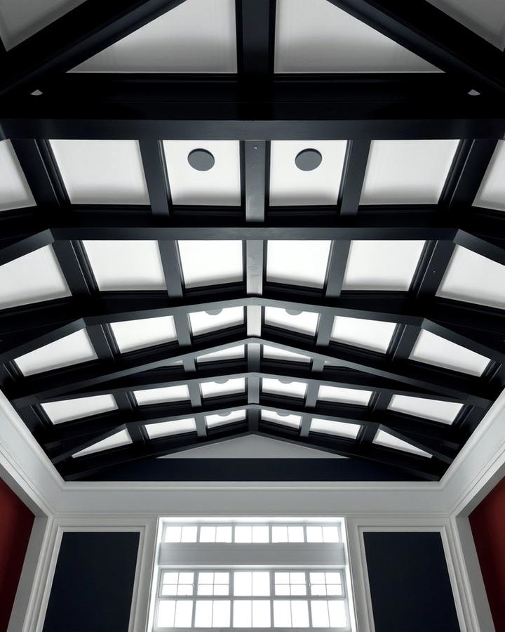 High Contrast Coffered Ceiling 2