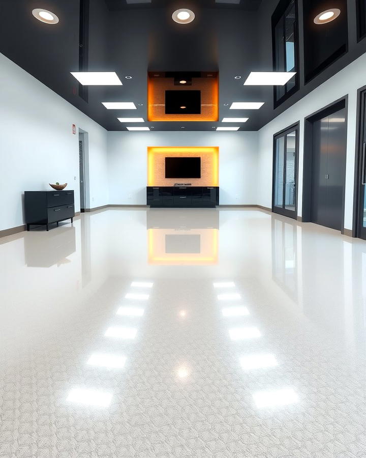 High Gloss Solid Color Epoxy Floors