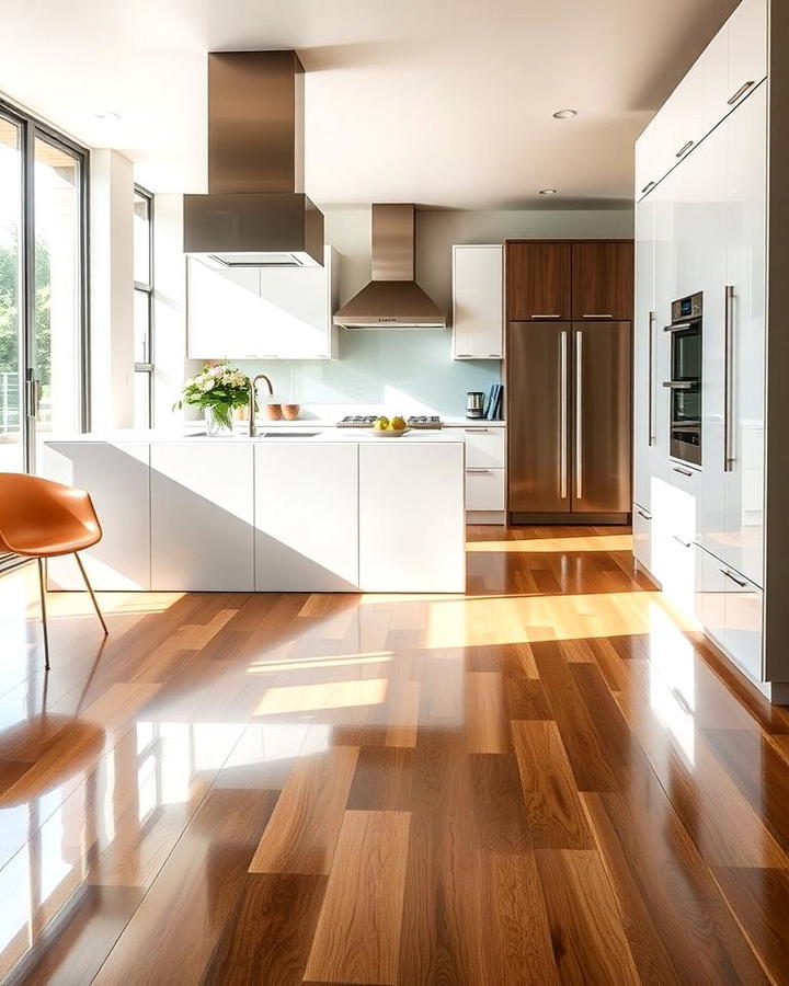 High Gloss Wood Floors for a Polished Look