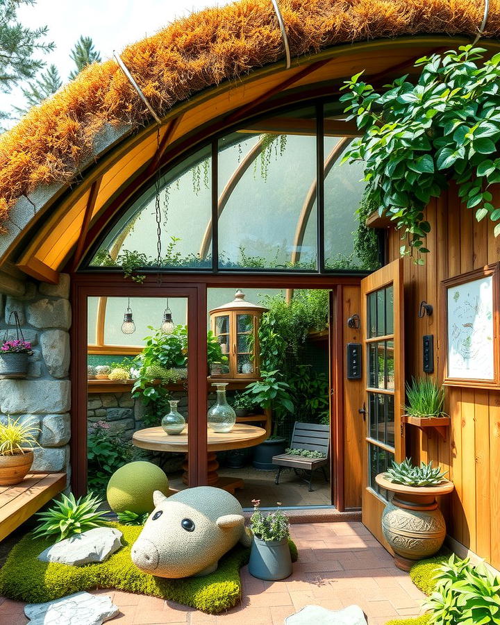 Hobbit Inspired Greenhouse