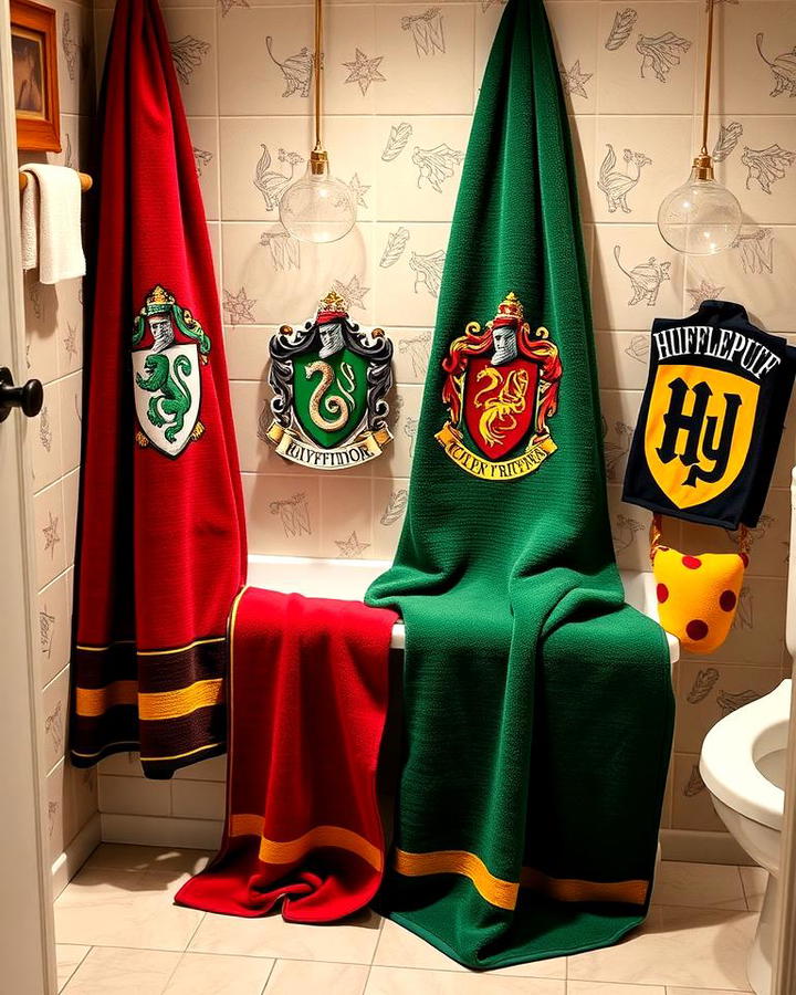 Hogwarts House Themed Towels