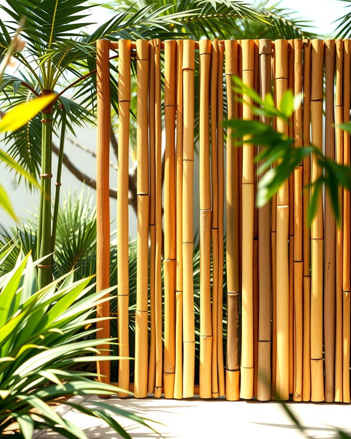 Horizontal Bamboo Fence 2