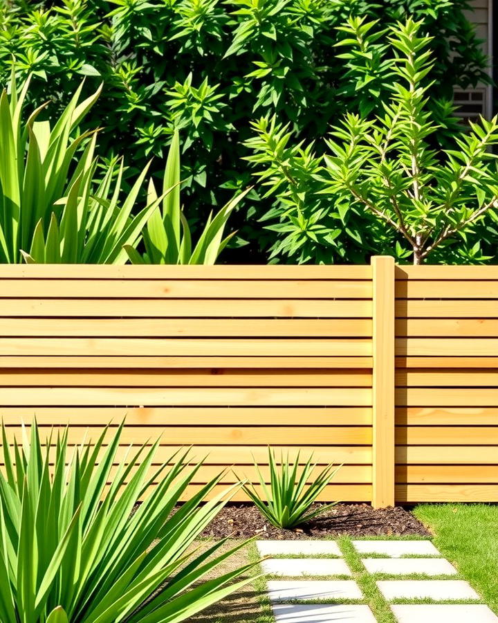 Horizontal Slat Fence