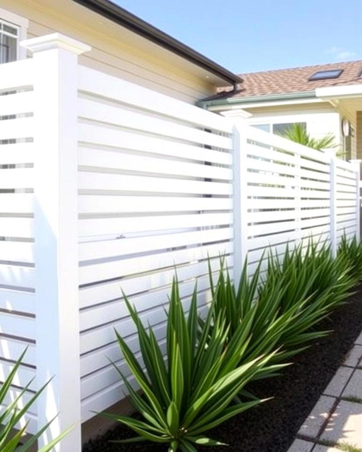 Horizontal Slat Fence