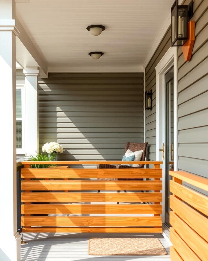 Horizontal Wooden Slats