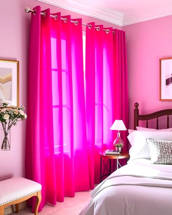 Hot Pink Curtains