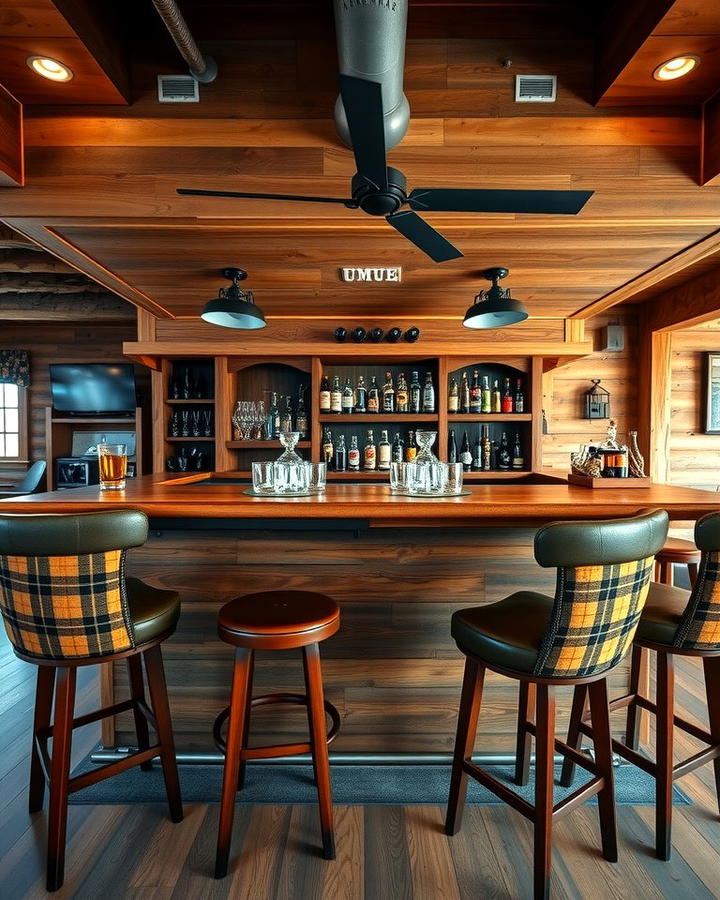 Hunting Room Bar Setup