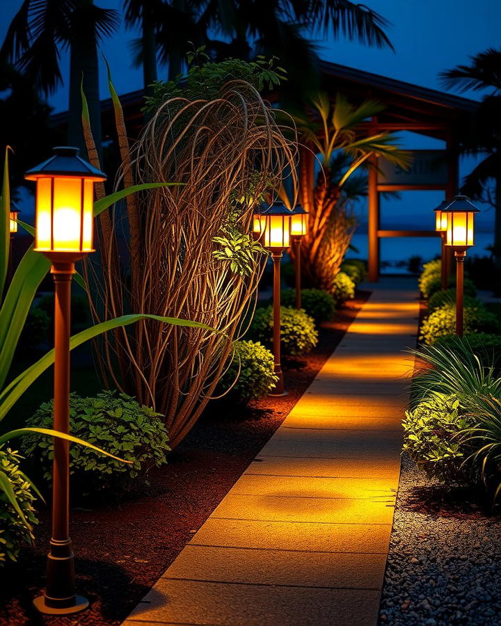 Illuminated Pathways for Nighttime Ambiance