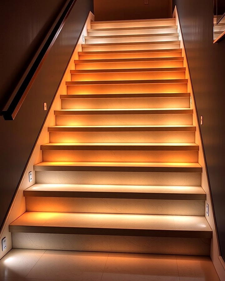 Illuminated Staircase Steps