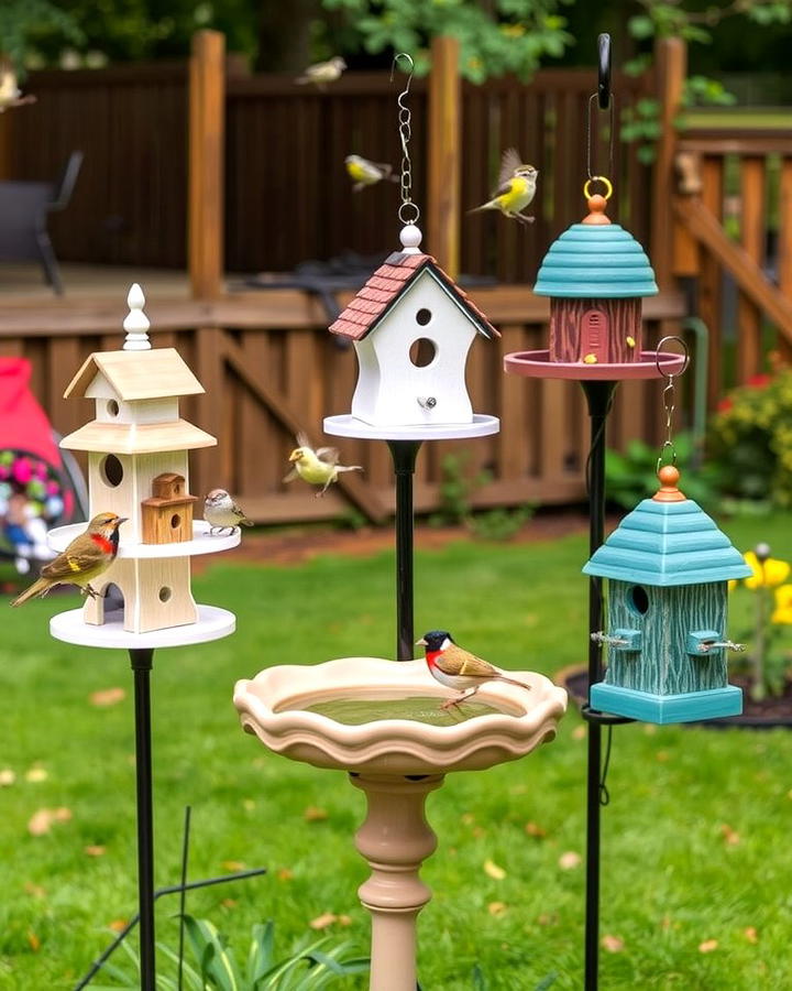 Include a Birdhouse or Feeder