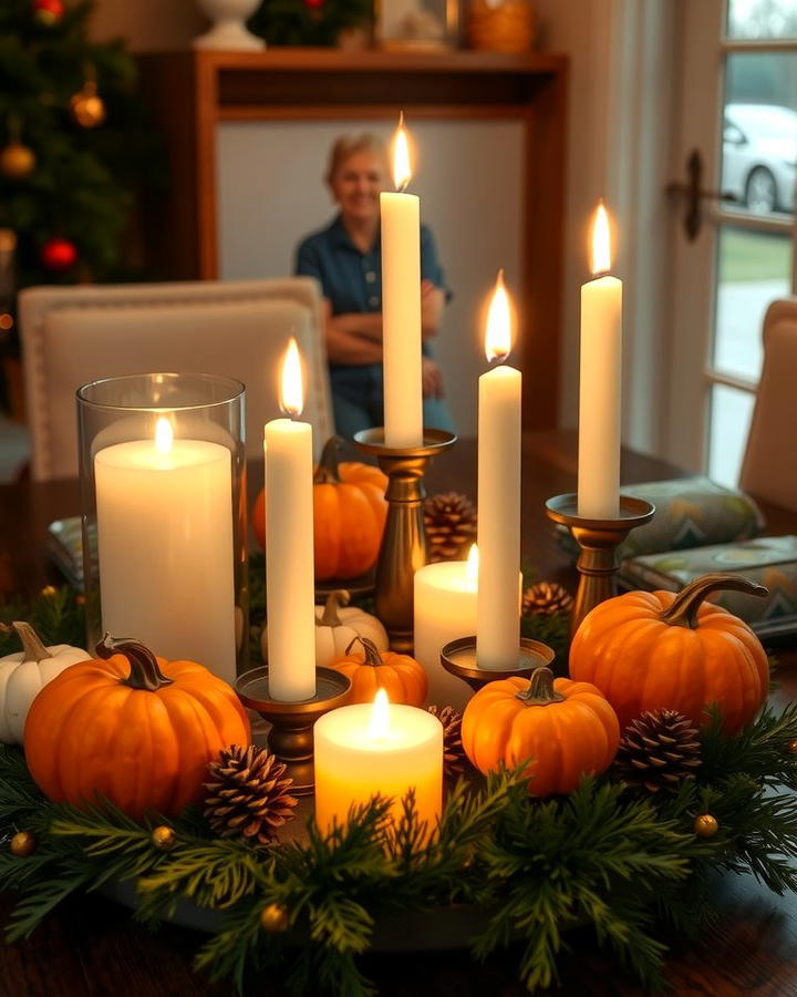 Incorporate Candle Light into Seasonal Displays