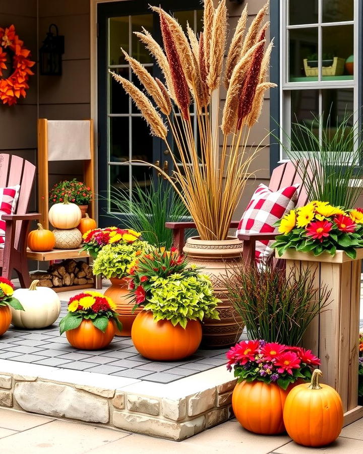 Incorporate Decorative Fall Planters