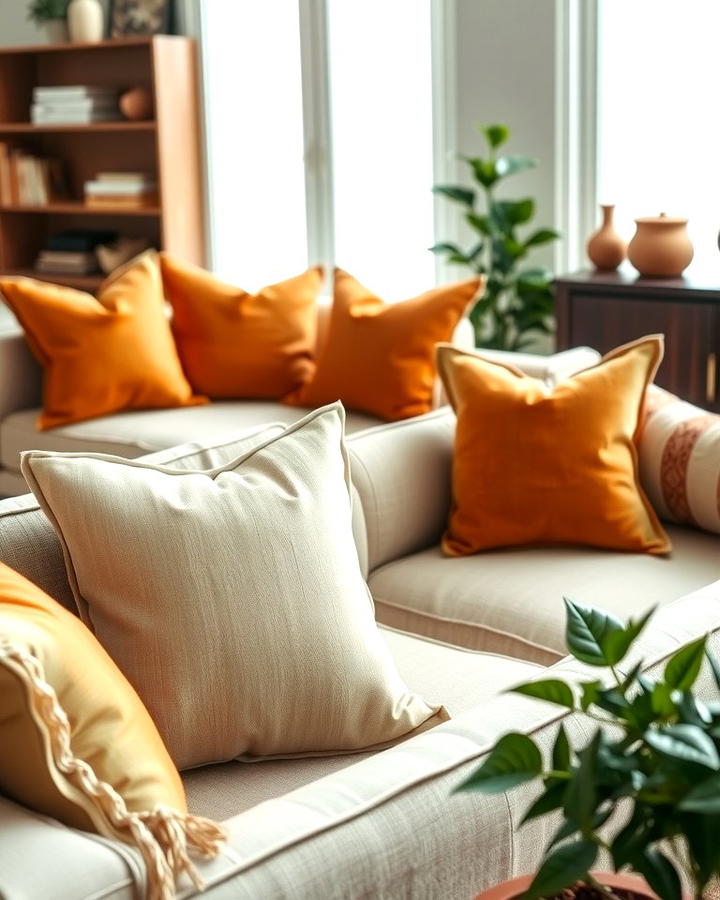 Incorporate Earthy Throw Pillows