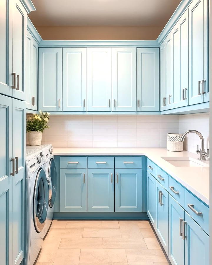 Incorporate Sky Blue Cabinetry