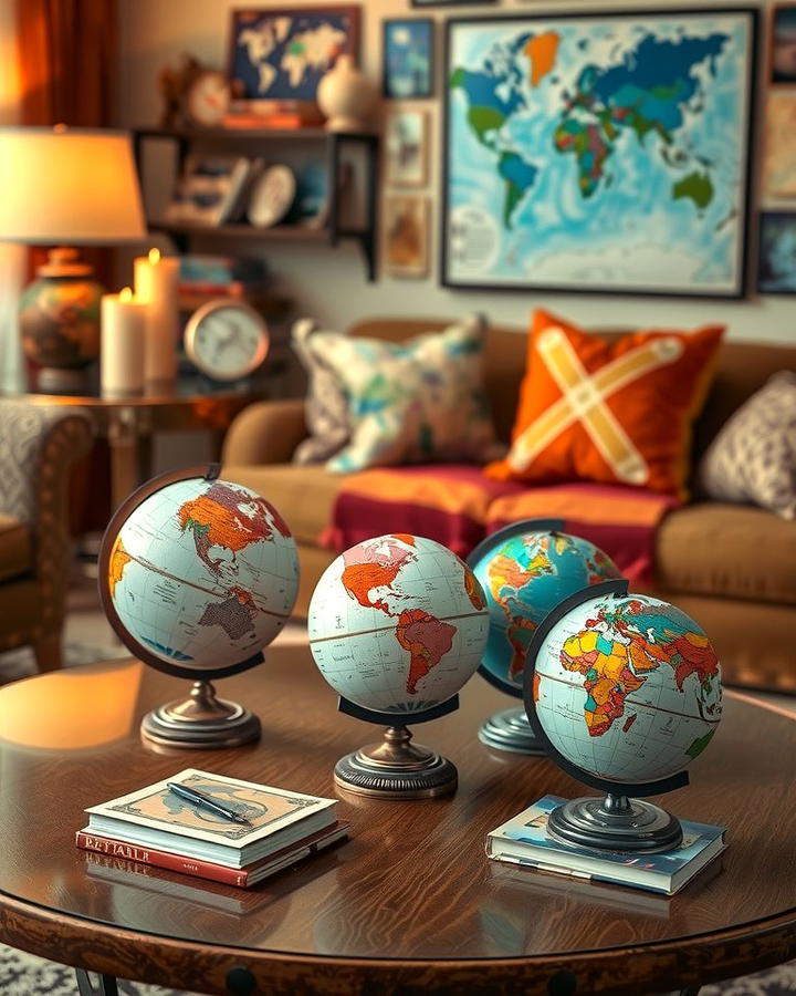 Incorporate a Small Globe for a Travel Inspired Touch